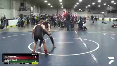 82 lbs Champ. Round 1 - Jayse Miller, Eaton Rapids Youth WC vs Alex Emmans, Lawton