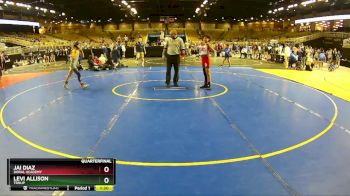 86 lbs Quarterfinal - Levi Allison, Troup vs Jai Diaz, Doral Academy