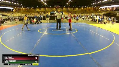 86 lbs Quarterfinal - Levi Allison, Troup vs Jai Diaz, Doral Academy