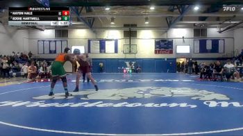 215 lbs Semifinal - Haydn Hale, East Central High School vs Eddie Hartwell, West Harrison High School