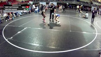 89 lbs 1st Place Match - Brayzee Rawles, Gordon/Rushville Jr. Wrestling vs Remy Matthiessen, Hawks Wrestling Club (Lincoln) - Girls