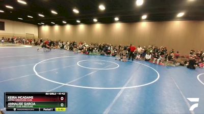 41-42 lbs Semifinal - Keira McAdams, Amped Wrestling Club vs Annalise Garcia, Wesley Club Wrestling