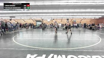 135 lbs Consi Of 4 - Brian Brobst, Schuylkill Haven vs Nicholas Woodcock, Corning