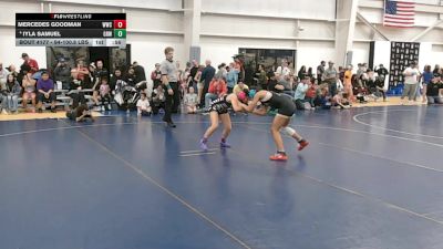 108.2-111.8 lbs Cons. Quarters - Mercedes Goodman, WR Wrestling Club vs Iyla Samuel, Gold Rush Wrestling