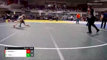 65 lbs Placement (4 Team) - Caleb Matiash, PEM (Plainview/Elgin/Millville) vs Parker Trenz, Becker
