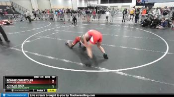 157 lbs Cons. Round 5 - Ronnie Christolin, South Side Wrestling Club vs Atticus Dick, MWC Wrestling Academy