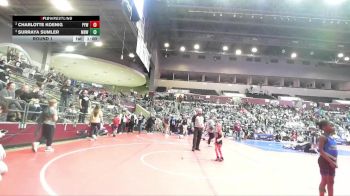 40 lbs Round 1 - Charlotte Koenig, Panther Youth Wrestling-CPR vs Surraya Sumler, Mighty Bluebirds Wrestling