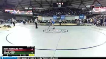 Champ. Round 2 - Ruby Rodriguez-Rios, Toppenish (Girls) vs Grace Leota, Bremerton (Girls)