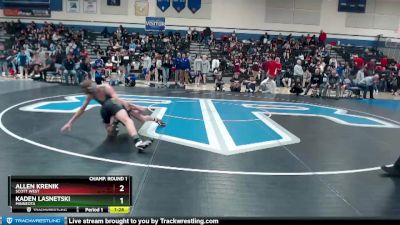 106 lbs Champ. Round 1 - Allen Krenik, Scott West vs Kaden Lasnetski, Minneota