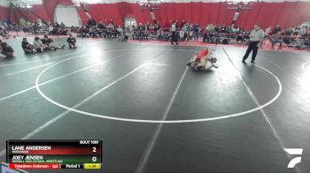 120 lbs Quarterfinal - Lane Andersen, Wisconsin vs Joey Jensen, Merrill High School Wrestling
