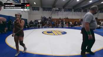 119 lbs Champ. Round 3 - Citlali Lopez, Scotts Valley vs Charlotte Macachor, Dougherty Valley