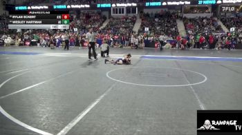 58 lbs Cons. Round 1 - Rylan Eckert, Atchison vs Wesley Hartman, Ark City
