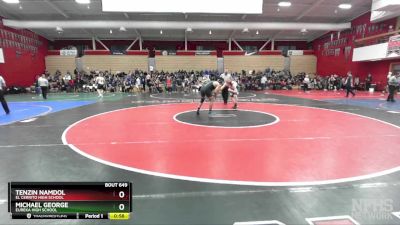 192 lbs Cons. Round 2 - Michael George, Eureka High School vs Tenzin Namdol, El Cerrito High School