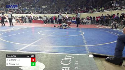 105 lbs Round Of 16 - Asher Giddens, Rollers Academy Of Wrestling vs Ricky Watson, Enid Junior High