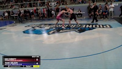 187 lbs Quarterfinal - Ian Christy, Pioneer Grappling Academy vs Thor Nelson, Mid Valley Wrestling Club