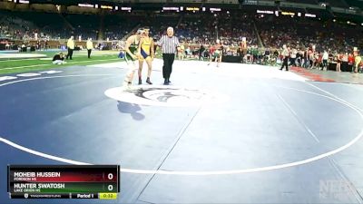D1-126 lbs Cons. Round 1 - Hunter Swatosh, Lake Orion HS vs Moheib Hussein, Fordson HS