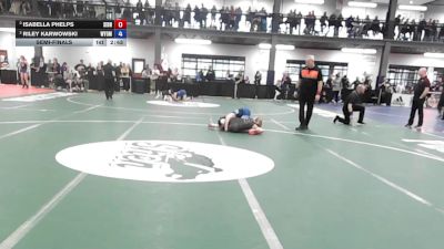 114 lbs Semifinal - Isabella Phelps, Sidney Sabers vs Riley Karwowski, Wyoming Sem
