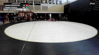 150 lbs Round Of 16 - Savion Witherspoon, Norwich Free Academy vs Dominic Archilla, Pomperaug/Watwn/Naug