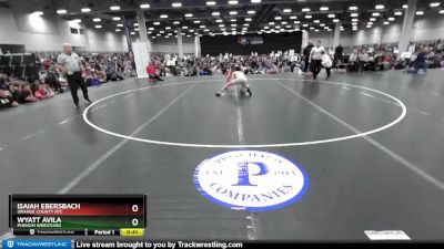 126 lbs Cons. Round 4 - Wyatt Avila, Phenom Wrestling vs Isaiah Ebersbach, Orange County RTC