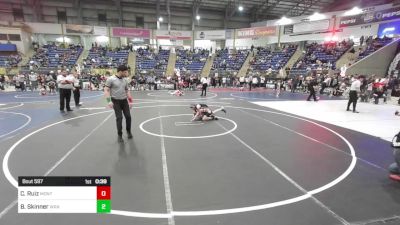 85 lbs Consi Of 8 #2 - Carlo Ruiz, Montrose Elite vs Brayden Skinner, Wranglers Wrestling