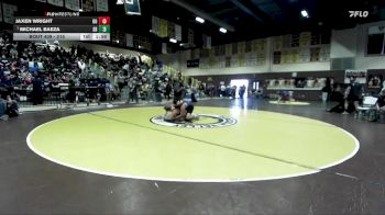 215 lbs Champ. Round 2 - Michael Baeza, San Dimas vs Jaxen Wright, Del Oro