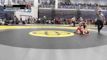 132 lbs 5th Place Match - Braeden Borreson, Franklin vs Ian Berry, Columbia City