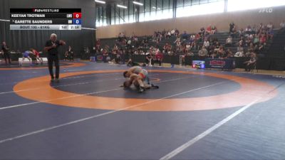 61kg Semifinal - Keeyan Trotman, London-Western Wrestling Club vs Garette Saunders, Brock WC