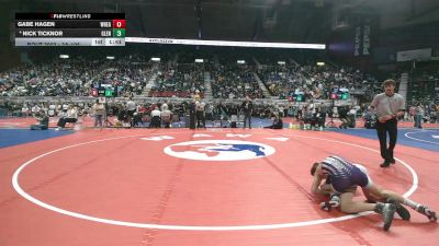 3A-106 lbs Champ. Round 1 - Gabe Hagen, Wheatland vs Nick Ticknor, Glenrock