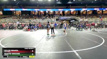 130 lbs Cons. Round 3 - Taylor Miranda, Cape Coral vs Nehemie Gregoire, Apopka