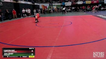 103 lbs Cons. Round 3 - Sam Henry, Soldotna vs Canyon May, West Valley Wolfpack