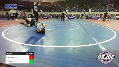 96 lbs Round Of 16 - Ryan Crocker, Open Mats vs Tajuan Davis, Team Tulsa Wrestling Club