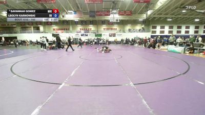 160 lbs Semifinal - Savannah Gomez, McKendree University vs Leolyn Karnowski, Unattached
