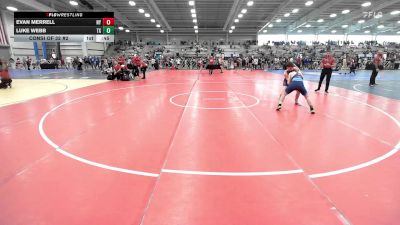 132 lbs Consi Of 32 #2 - Evan Merrell, NY vs Luke Webb, TX