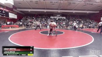 177 lbs 1st Place Match - Logan Bruce, Maria Carrillo High School vs Jonah Bertoli, Cardinal Newman High School