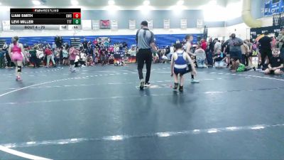 70 lbs Quarterfinal - Liam Smith, Grizzlies Wrestling Club vs Levi Miller, Trinity Top Team