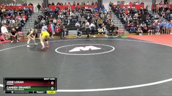 130 lbs Semifinal - Camden Erhardt, Vinton-Shellsburg vs Josie Logan, Marion