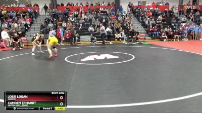 130 lbs Semifinal - Camden Erhardt, Vinton-Shellsburg vs Josie Logan, Marion