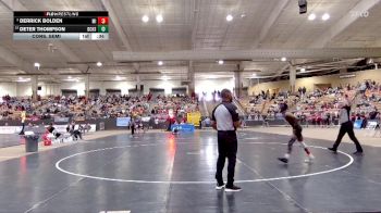 A 120 lbs Cons. Semi - Deter Thompson, David Crockett High School vs Derrick Bolden, Millington Central High School