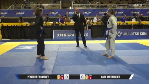 Peyton Riley Sandner vs Sara Ann Faulkner 2026 Pan Jiu Jitsu IBJJF Championship