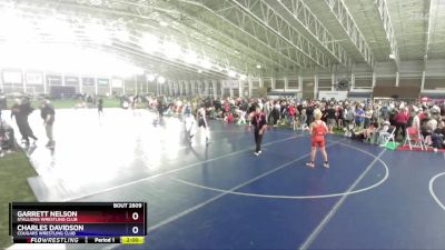 126 lbs Cons. Semi - Garrett Nelson, Stallions Wrestling Club vs Charles Davidson, Cougars Wrestling Club