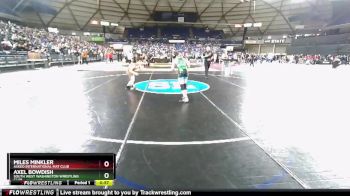 92 lbs Cons. Round 2 - Miles Minkler, Askeo International Mat Club vs Axel Bowdish, South West Washington Wrestling Club
