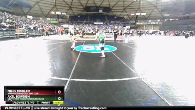 92 lbs Cons. Round 2 - Miles Minkler, Askeo International Mat Club vs Axel Bowdish, South West Washington Wrestling Club