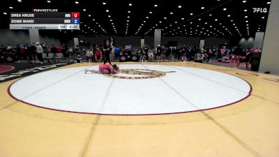 105 lbs Cons. Semis - Drea Kruse, Nebraska Wrestling Academy vs Zoiee Ward, Nixa Wrestling
