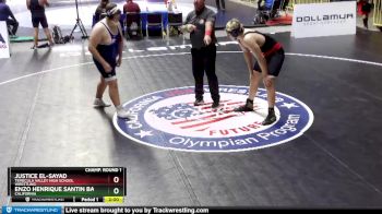 285 lbs Champ. Round 1 - Enzo Henrique Santin Barbosa, California vs Justice El-Sayad, Temecula Valley High School Wrestling