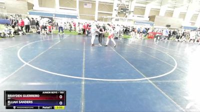 150 lbs Cons. Round 4 - Brayden Guerrero, NV vs Elijah Sanders, UT