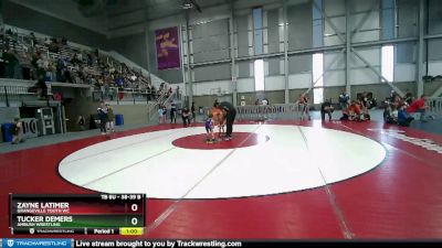 38-39 B Round 2 - Zayne Latimer, Grangeville Youth WC vs Tucker Demers, Ambush Wrestling