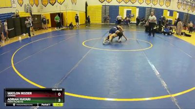 150 Blue Semifinal - Waylon Rozier, Camden vs Adrian Mayari, Miami Palmetto