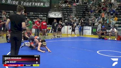 114 lbs Quarterfinal - Reece Movahead, VA vs Jude Bailey, AK