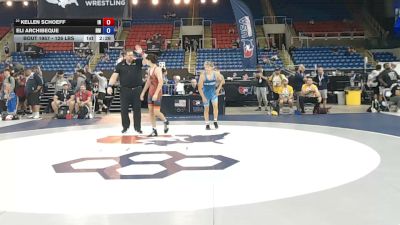 126 lbs Cons. Sub-rd Of 16 - Kellen Schoeff, Indiana vs Eli Archibeque, New Mexico