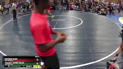 95 lbs 1st Place Match - Thiago Javier Silva, RED WAVE WC vs Kayden Khim, RED WAVE WC